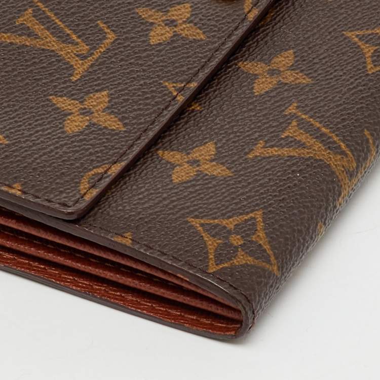 Pre Owned Louis Vuitton Monogram Canvas Sarah Long Wallet