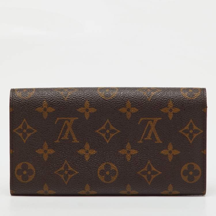Pre Owned Louis Vuitton Monogram Canvas Sarah Long Wallet