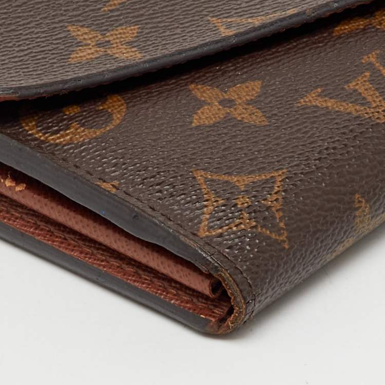 Pre Owned Louis Vuitton Monogram Canvas Sarah Wallet