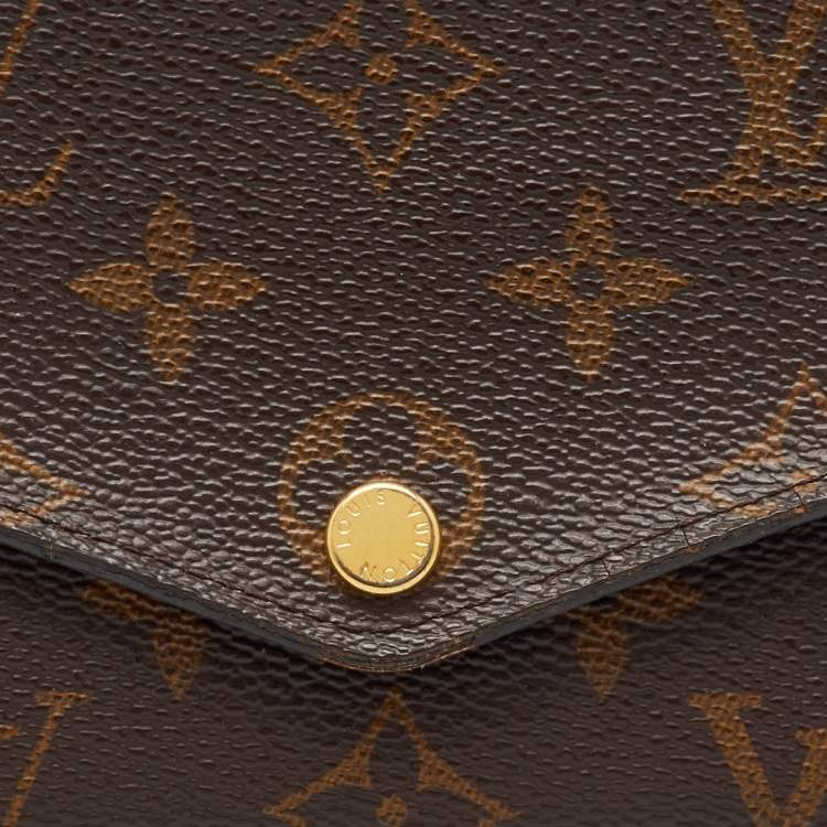 Pre Owned Louis Vuitton Monogram Canvas Sarah Wallet