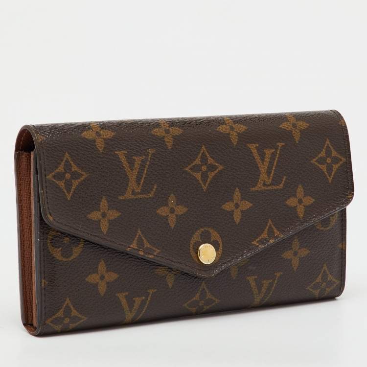 Pre Owned Louis Vuitton Monogram Canvas Sarah Wallet