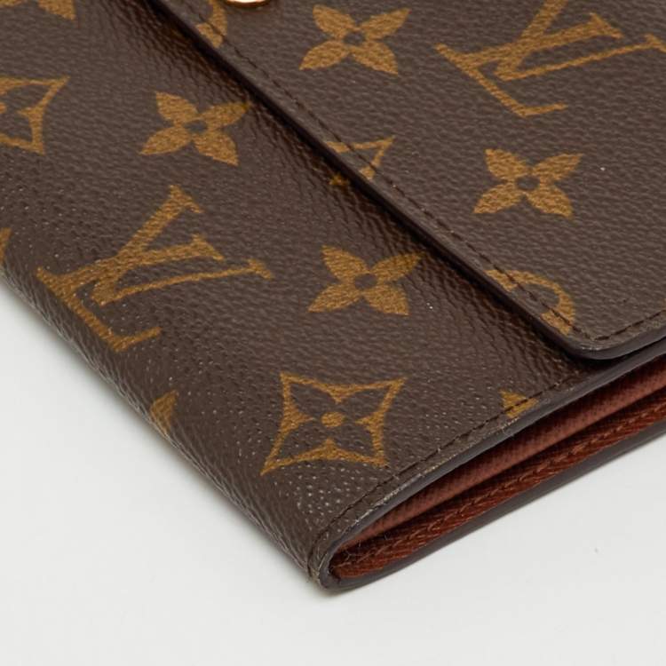 Pre Owned Louis Vuitton Monogram Canvas Sarah Long Wallet