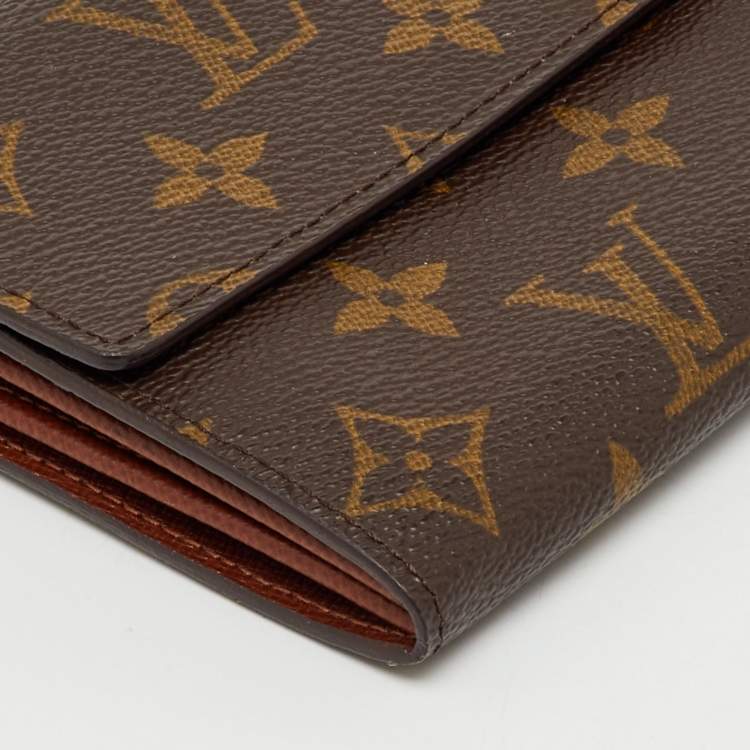 Pre Owned Louis Vuitton Monogram Canvas Sarah Long Wallet