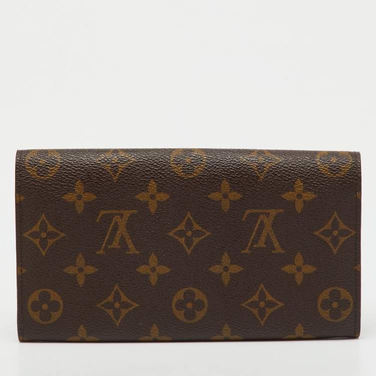 Pre Owned Louis Vuitton Monogram Canvas Sarah Long Wallet