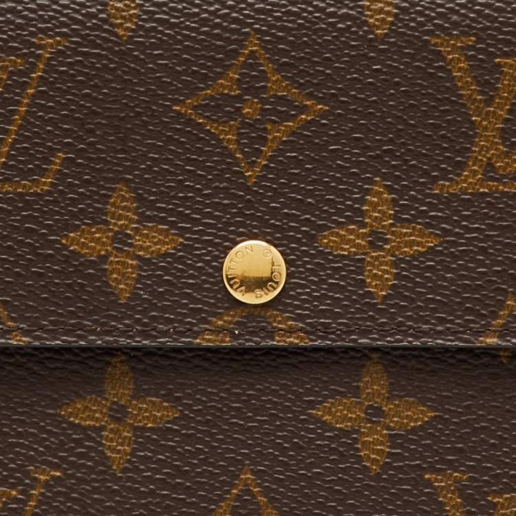 Pre Owned Louis Vuitton Monogram Canvas Sarah Long Wallet