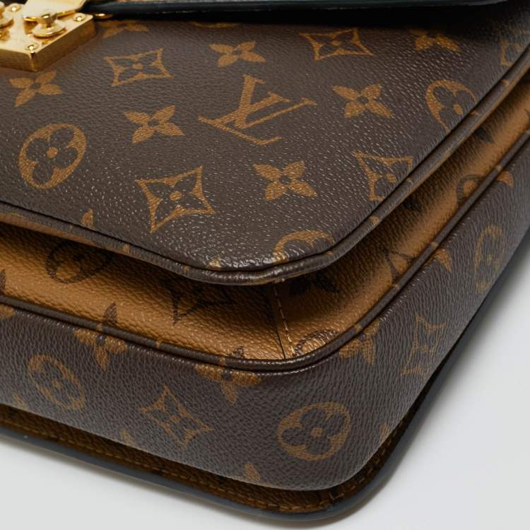 Pre Owned Louis Vuitton Monogram Reverse Canvas Pochette Metis Bag