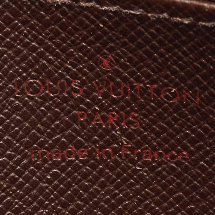 Pre Owned Louis Vuitton Damier Ebene Canvas Zippy Coin Purse