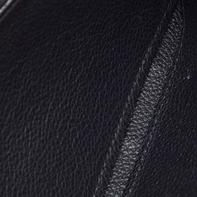Pre Owned Louis Vuitton Black Monogram Empreinte Leather Zippy Wallet