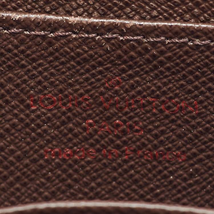 Pre Owned Louis Vuitton Damier Ebene Canvas Zippy Coin Purse