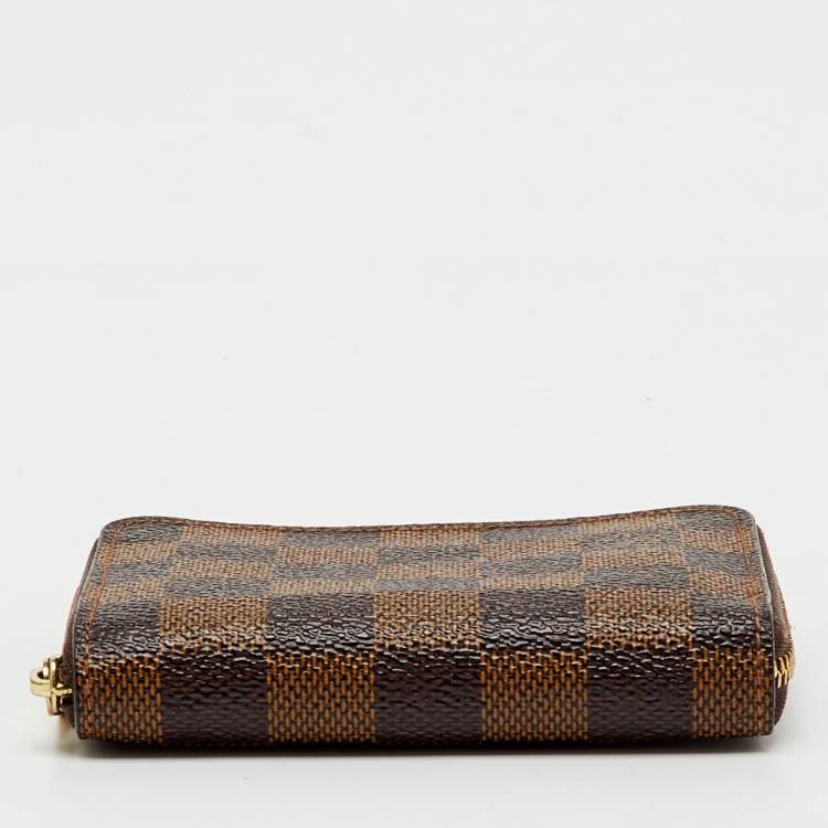 Pre Owned Louis Vuitton Damier Ebene Canvas Zippy Coin Purse