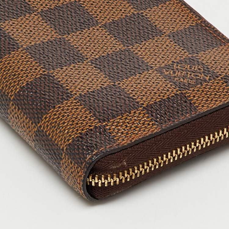 Pre Owned Louis Vuitton Damier Ebene Canvas Zippy Coin Purse