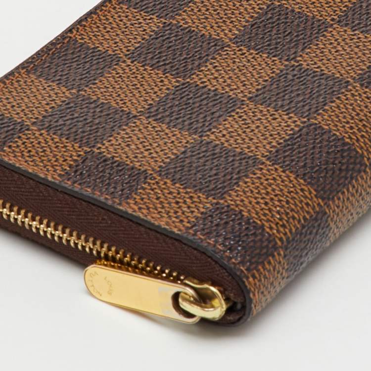 Pre Owned Louis Vuitton Damier Ebene Canvas Zippy Coin Purse