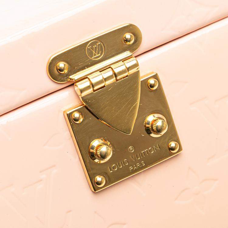 Pre Owned Louis Vuitton Pink Monogram Vernis Bleecker Box Vanity Bag