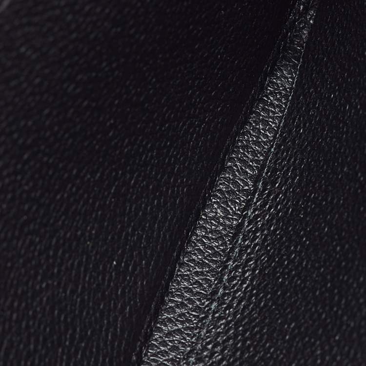 Pre Owned Louis Vuitton Black Monogram Empreinte Leather Zippy Wallet