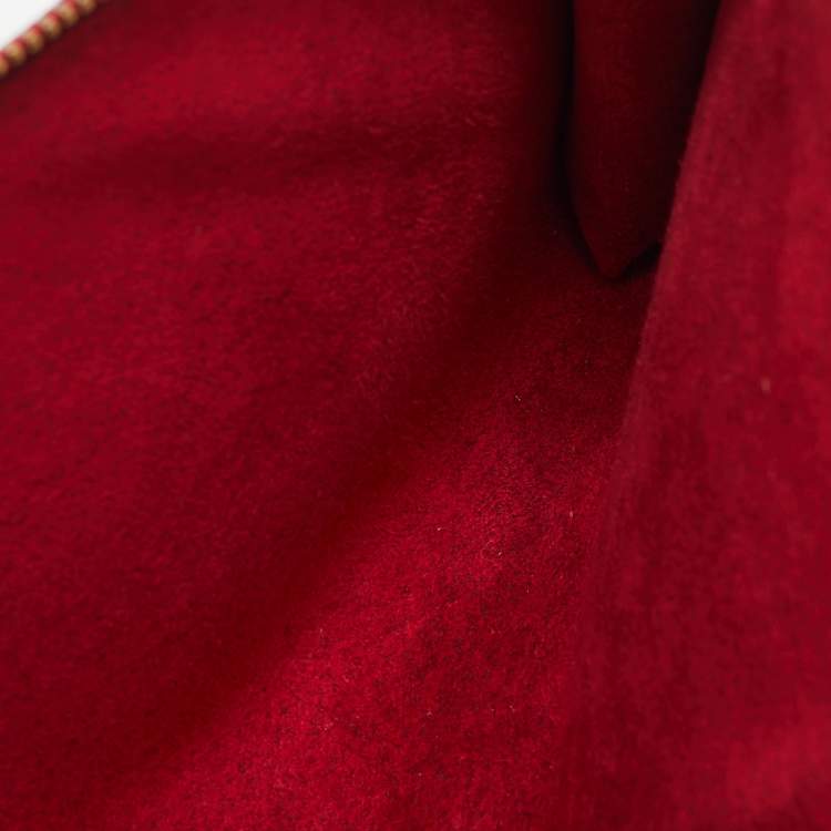 Pre Owned Louis Vuitton Castilian Red Epi Leather Pochette Accessoires Bag