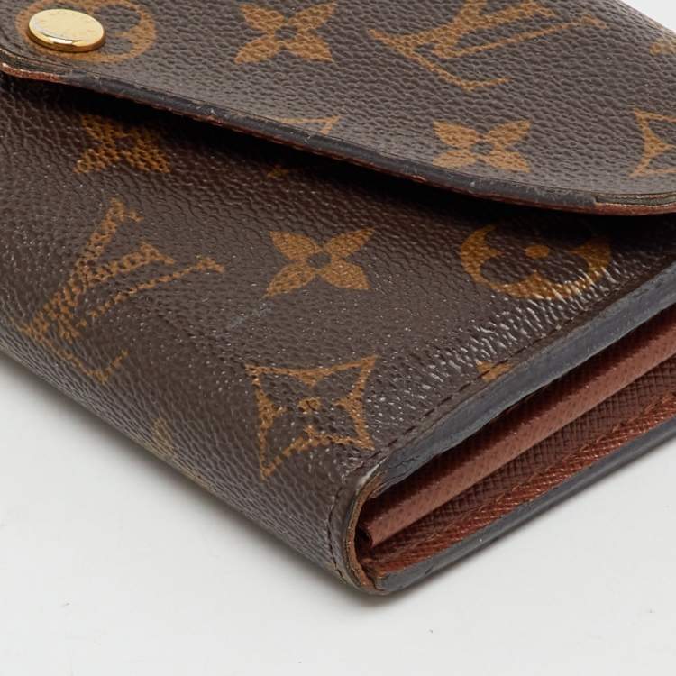 Pre Owned Louis Vuitton Monogram Canvas Sarah Wallet
