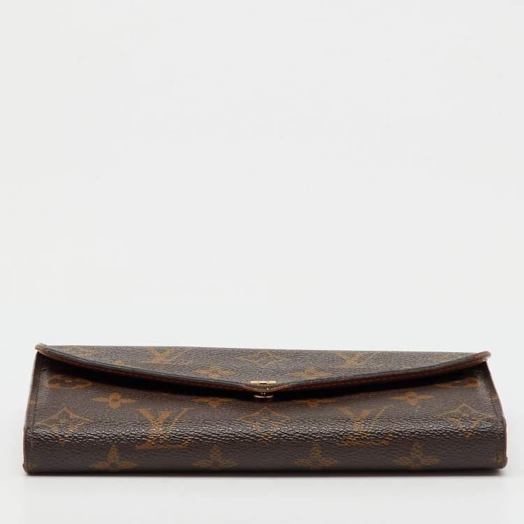 Pre Owned Louis Vuitton Monogram Canvas Sarah Wallet