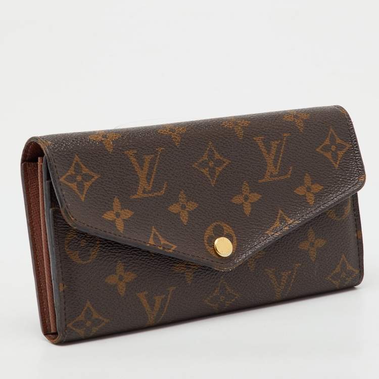 Pre Owned Louis Vuitton Monogram Canvas Sarah Wallet