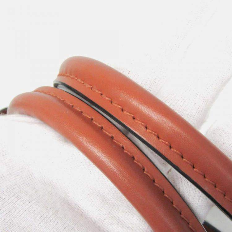 Pre Owned Louis Vuitton Flower Brown Monogram Coated Canvas Leather Shoulder Bag