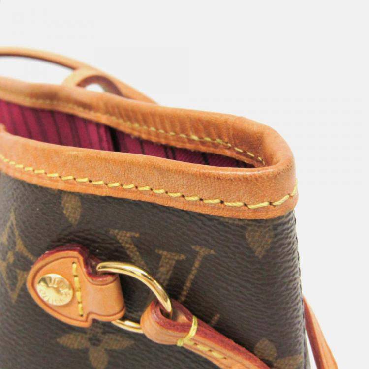 Pre Owned Louis Vuitton Neverfull PM Brown Monogram Coated Canvas Tote Bag