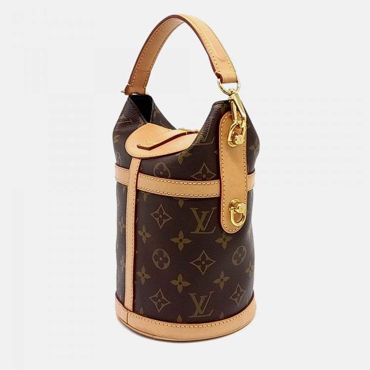 Pre Owned Louis Vuitton Brown Coated Canvas Monogram Duffel Bag
