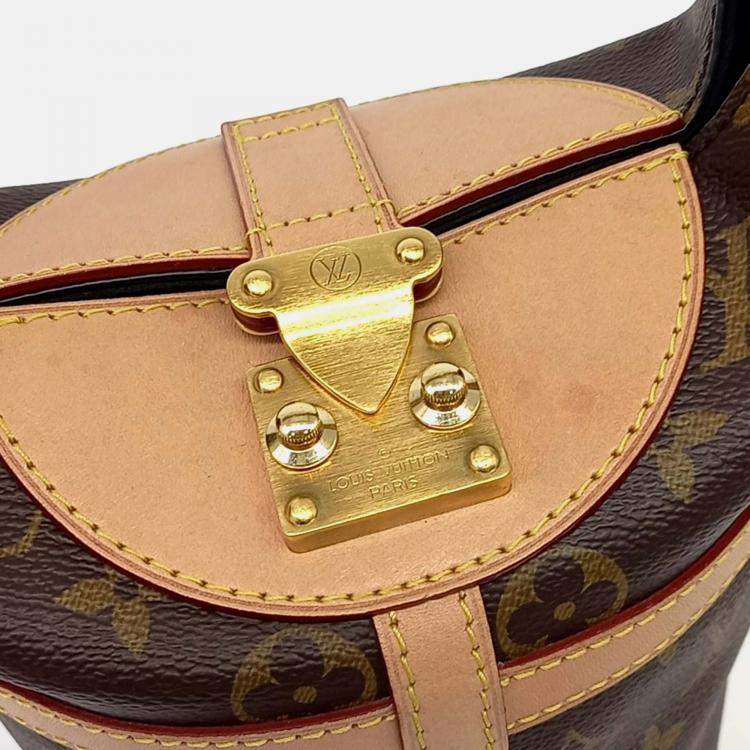 Pre Owned Louis Vuitton Brown Coated Canvas Monogram Duffel Bag