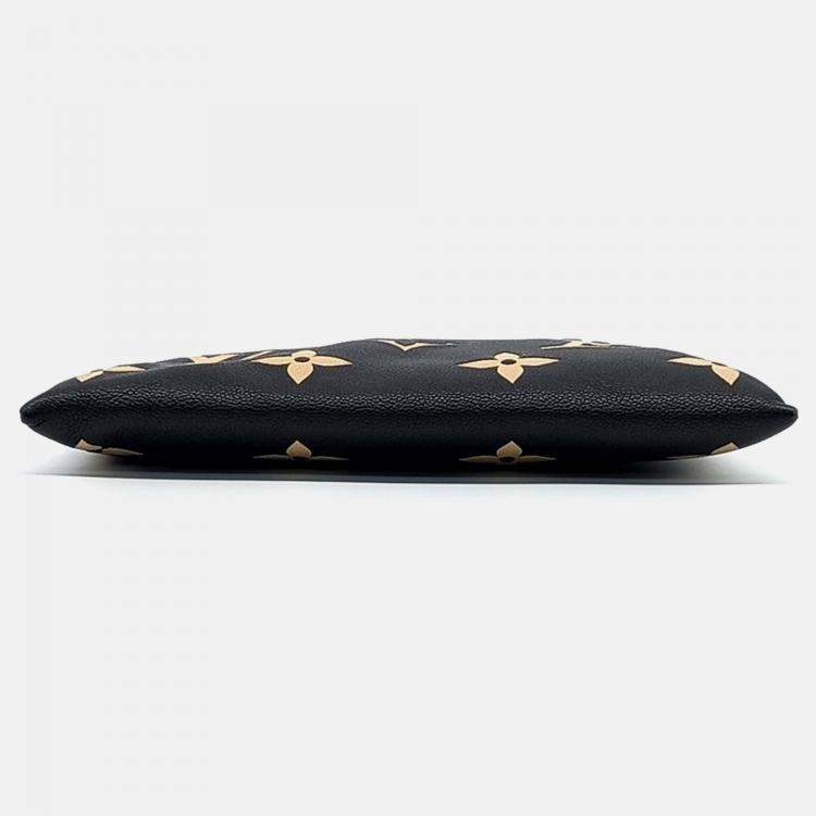 Pre Owned Louis Vuitton Black Leather Empreinte Daily Clutch