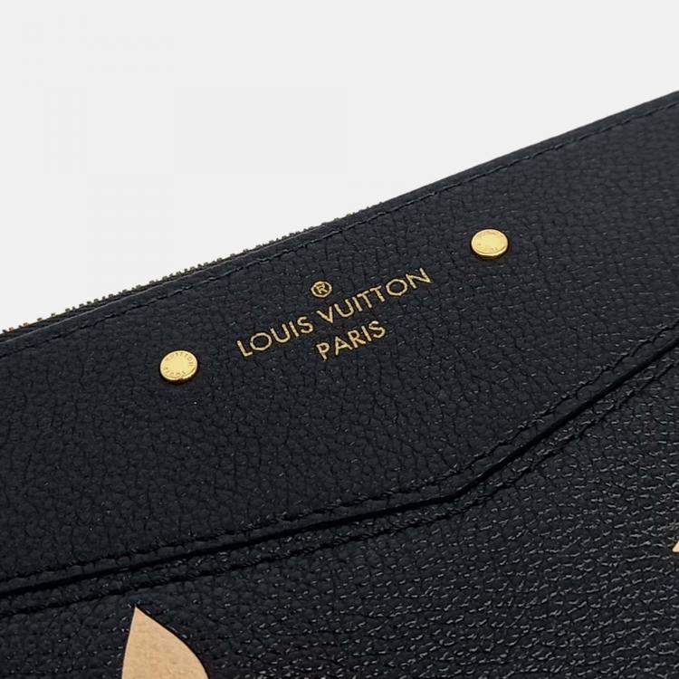 Pre Owned Louis Vuitton Black Leather Empreinte Daily Clutch