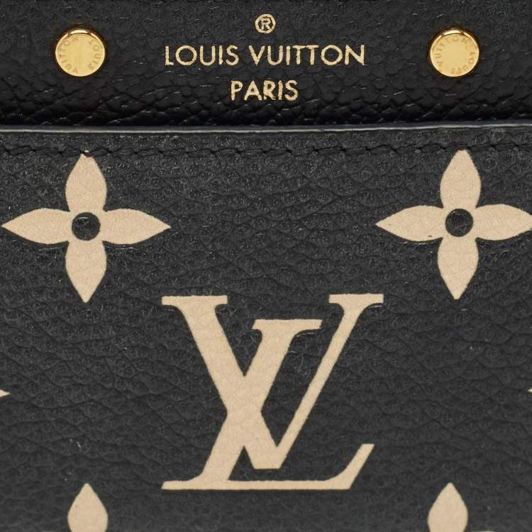 Pre Owned Louis Vuitton Bicolour Monogram Empreinte Leather Card Holder