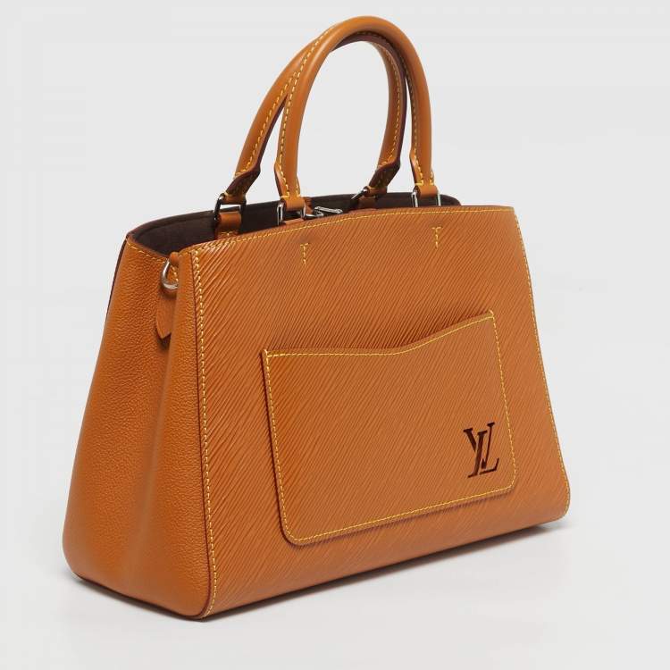 Pre Owned Louis Vuitton Gold Honey Epi Leather Maralle MM Bag