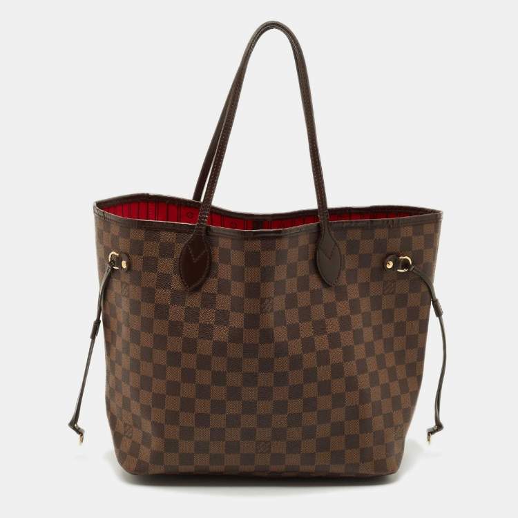 Pre Owned Louis Vuitton Damier Ebene Canvas Neverfull MM Bag