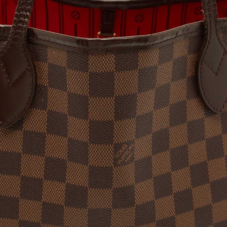 Pre Owned Louis Vuitton Damier Ebene Canvas Neverfull MM Bag