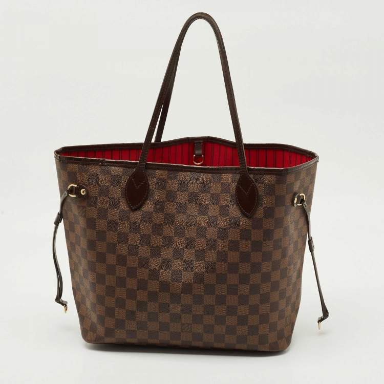 Pre Owned Louis Vuitton Damier Ebene Canvas Neverfull MM Bag
