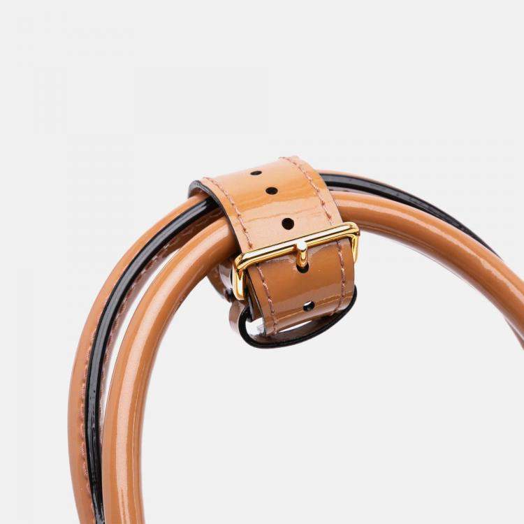 Pre Owned Louis Vuitton Brown Monogram Vernis Deesse PM