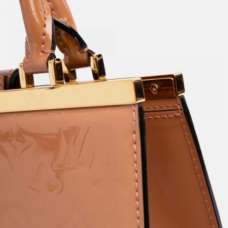 Pre Owned Louis Vuitton Brown Monogram Vernis Deesse PM
