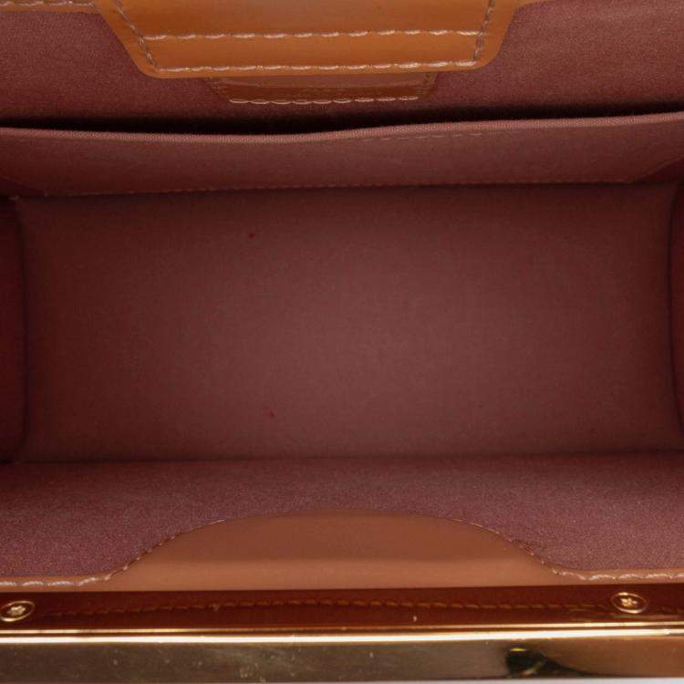 Pre Owned Louis Vuitton Brown Monogram Vernis Deesse PM