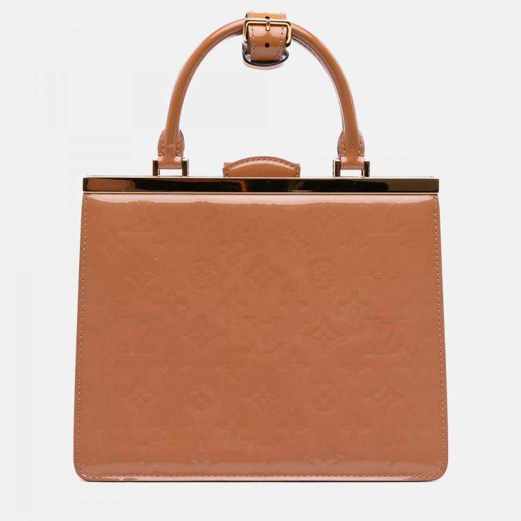 Pre Owned Louis Vuitton Brown Monogram Vernis Deesse PM