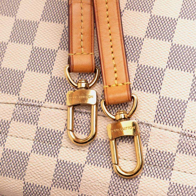 Pre Owned Louis Vuitton White Damier Azur Croisette