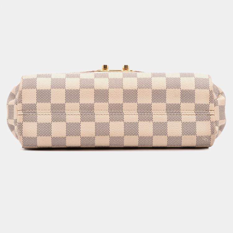 Pre Owned Louis Vuitton White Damier Azur Croisette