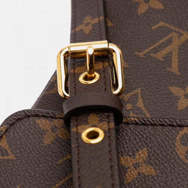 Pre Owned Louis Vuitton Brown Monogram Pochette Metis