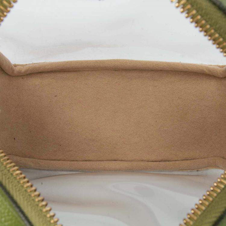 Pre Owned Louis Vuitton Green Monogram Giant Jungle Beach Pouch