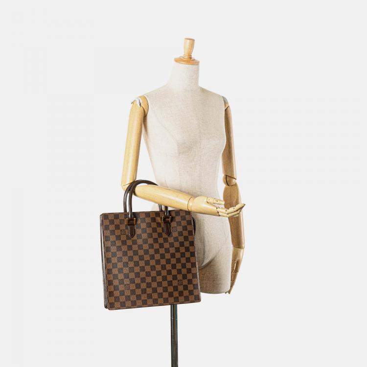 Pre Owned Louis Vuitton Brown Damier Ebene Venice Sac Plat
