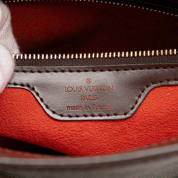 Pre Owned Louis Vuitton Brown Damier Ebene Venice Sac Plat