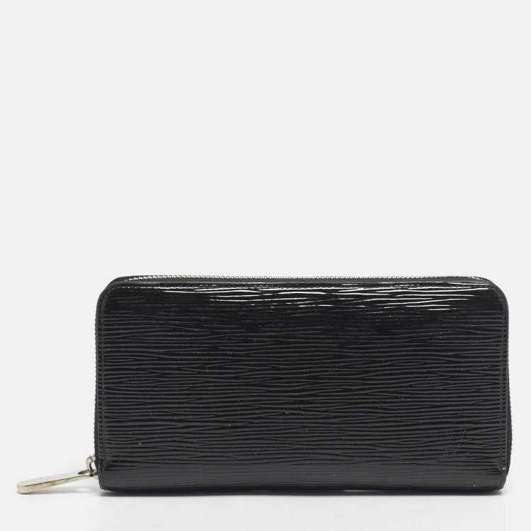Pre Owned Louis Vuitton Black Electric Epi Leather Zippy Wallet