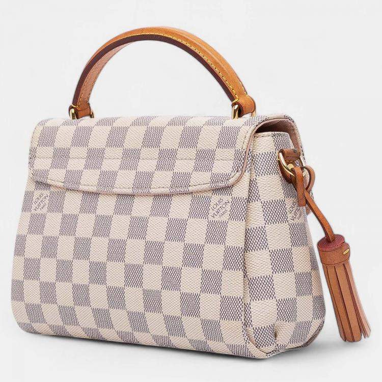 Pre Owned Louis Vuitton White Damier Azur Croisette