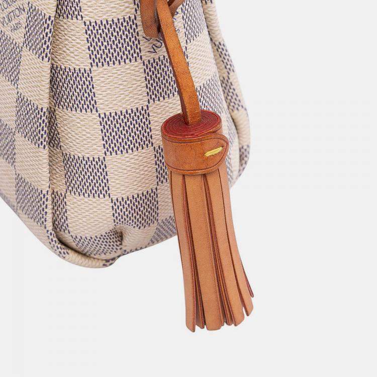 Pre Owned Louis Vuitton White Damier Azur Croisette