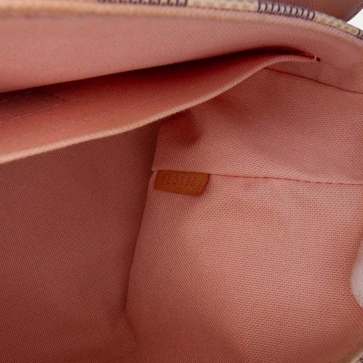 Pre Owned Louis Vuitton White Damier Azur Croisette