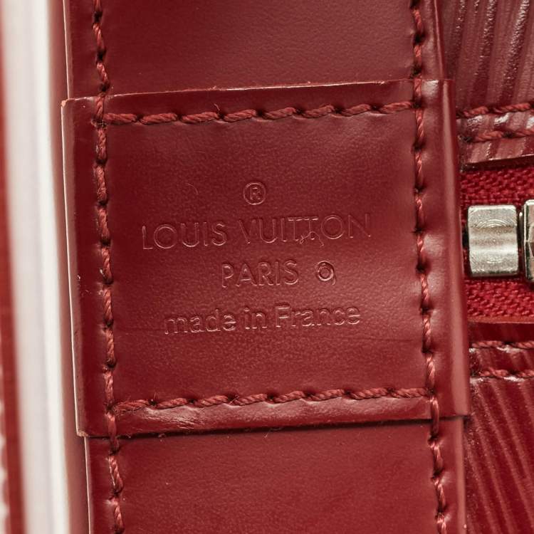 Pre Owned Louis Vuitton Rubis Epi Leather Alma GM Bag