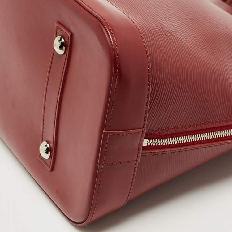 Pre Owned Louis Vuitton Rubis Epi Leather Alma GM Bag