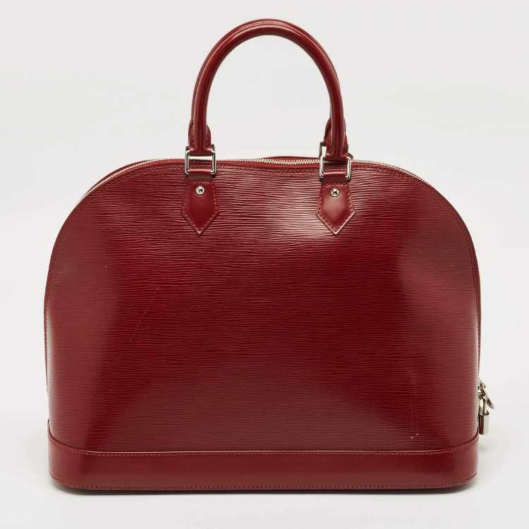 Pre Owned Louis Vuitton Rubis Epi Leather Alma GM Bag